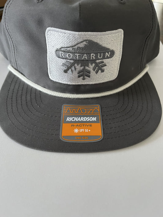 Gray Rotarun Patch Hat
